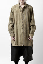 画像をギャラリービューアに読み込む, KLASICA REGULAR COLLAR OVER SIZED SHIRT / GARMENT NATURAL DYED (MULTI MIX STRIPES)