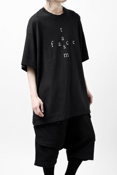 画像をギャラリービューアに読み込む, FACETASM CROSS LOGO PRINT BIG TEE (BLACK)