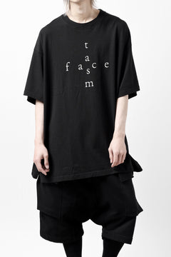 画像をギャラリービューアに読み込む, FACETASM CROSS LOGO PRINT BIG TEE (BLACK)