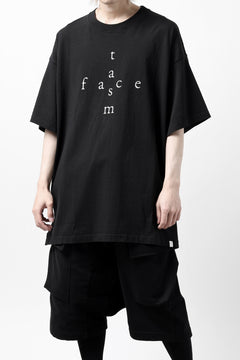 画像をギャラリービューアに読み込む, FACETASM CROSS LOGO PRINT BIG TEE (BLACK)