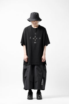 画像をギャラリービューアに読み込む, FACETASM CROSS LOGO PRINT BIG TEE (BLACK)
