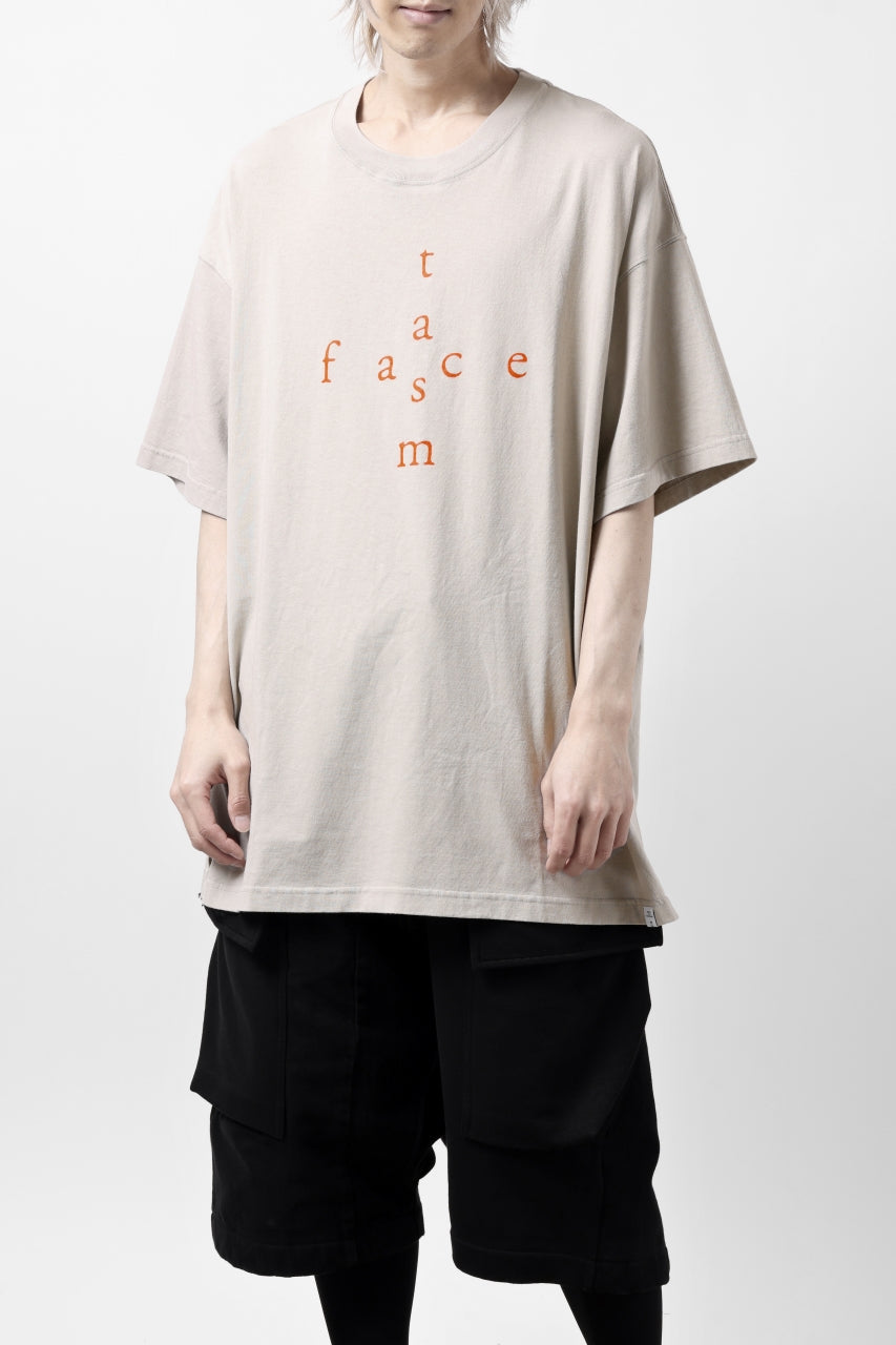 画像をギャラリービューアに読み込む, FACETASM CROSS LOGO PRINT BIG TEE (SAND BEIGE)