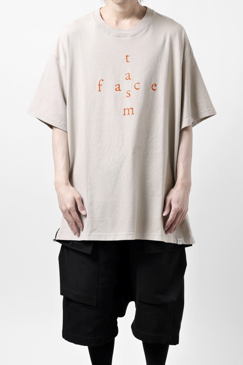 画像をギャラリービューアに読み込む, FACETASM CROSS LOGO PRINT BIG TEE (SAND BEIGE)