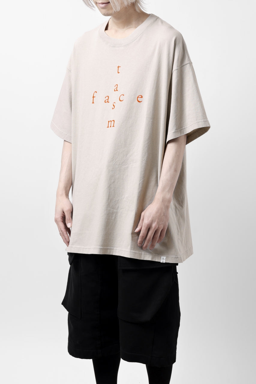 画像をギャラリービューアに読み込む, FACETASM CROSS LOGO PRINT BIG TEE (SAND BEIGE)