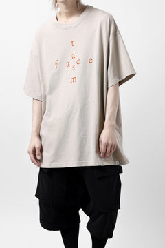 画像をギャラリービューアに読み込む, FACETASM CROSS LOGO PRINT BIG TEE (SAND BEIGE)