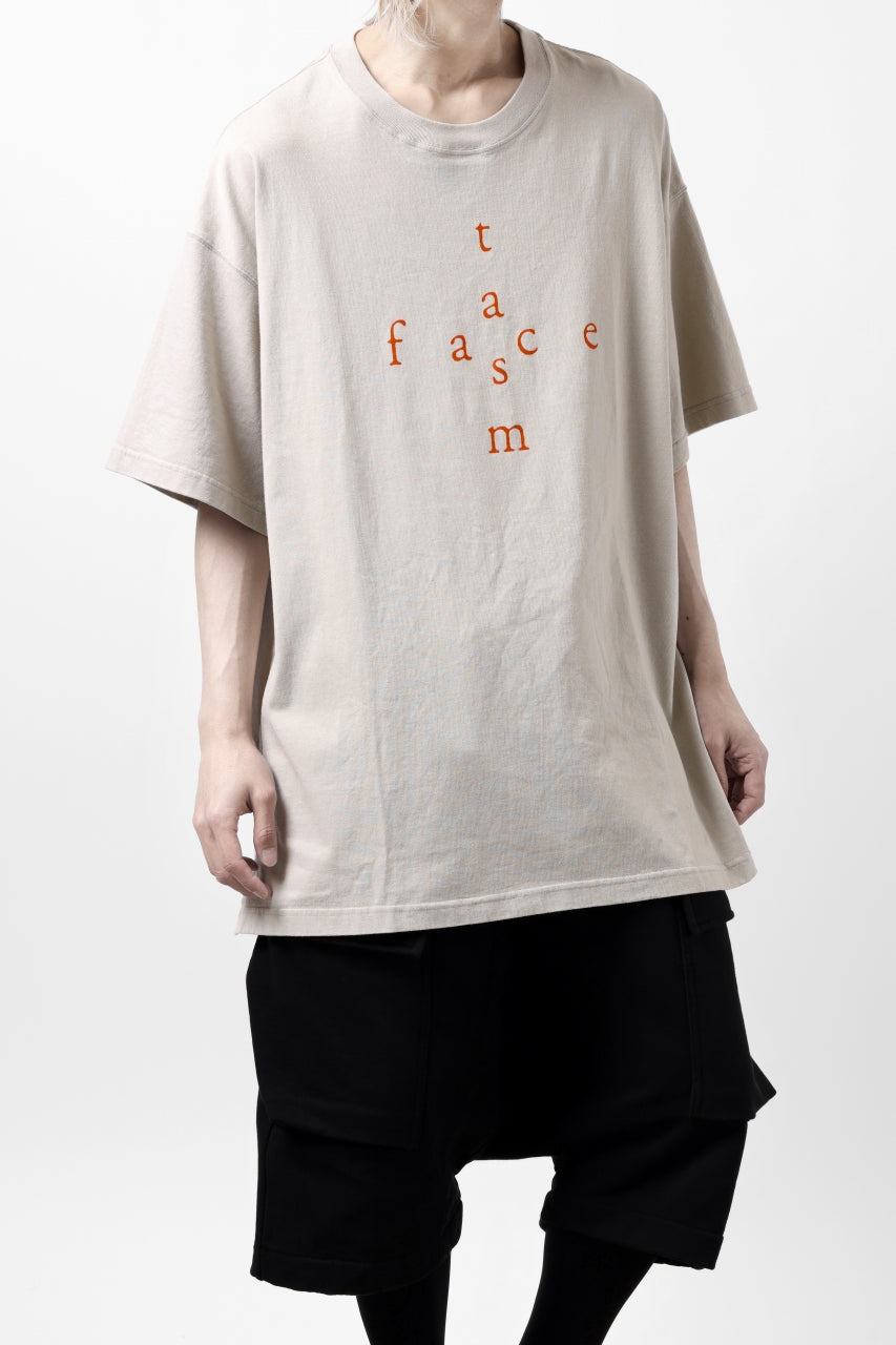 画像をギャラリービューアに読み込む, FACETASM CROSS LOGO PRINT BIG TEE (SAND BEIGE)