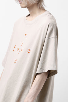 画像をギャラリービューアに読み込む, FACETASM CROSS LOGO PRINT BIG TEE (SAND BEIGE)