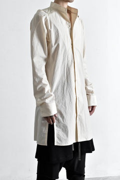 Load image into Gallery viewer, N/07 "MAUSK Detail" SLIT-SHOULDER LONG SHIRT (ECRU)