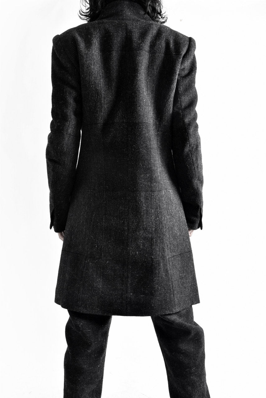 Load image into Gallery viewer, blackcrow standcollar tailorcoat (wool dark check)