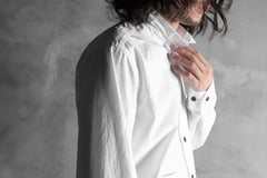 画像をギャラリービューアに読み込む, KLASICA SABRON BUTTON FRY SHIRT / TYPE-WRITER CLOTH (WHITE)