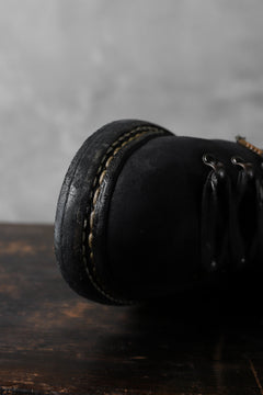 画像をギャラリービューアに読み込む, A DICIANNOVEVENTITRE A1923 Norwegian Laced Boots SH2 / Cavallo Oilo (NERO)