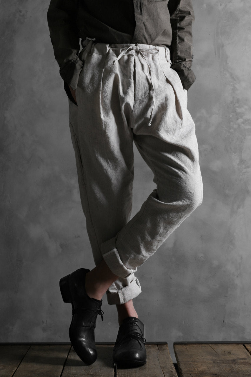 画像をギャラリービューアに読み込む, masnada PANTA BAGGY VAN 6POCKETS / CRUMPLED LINEN COTTON (CHALK)