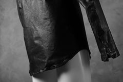 Load image into Gallery viewer, ISAMU KATAYAMA BACKLASH exclusive LEATHER SHIRT / ITALY SHOULDER 0.6mm (BLACK)