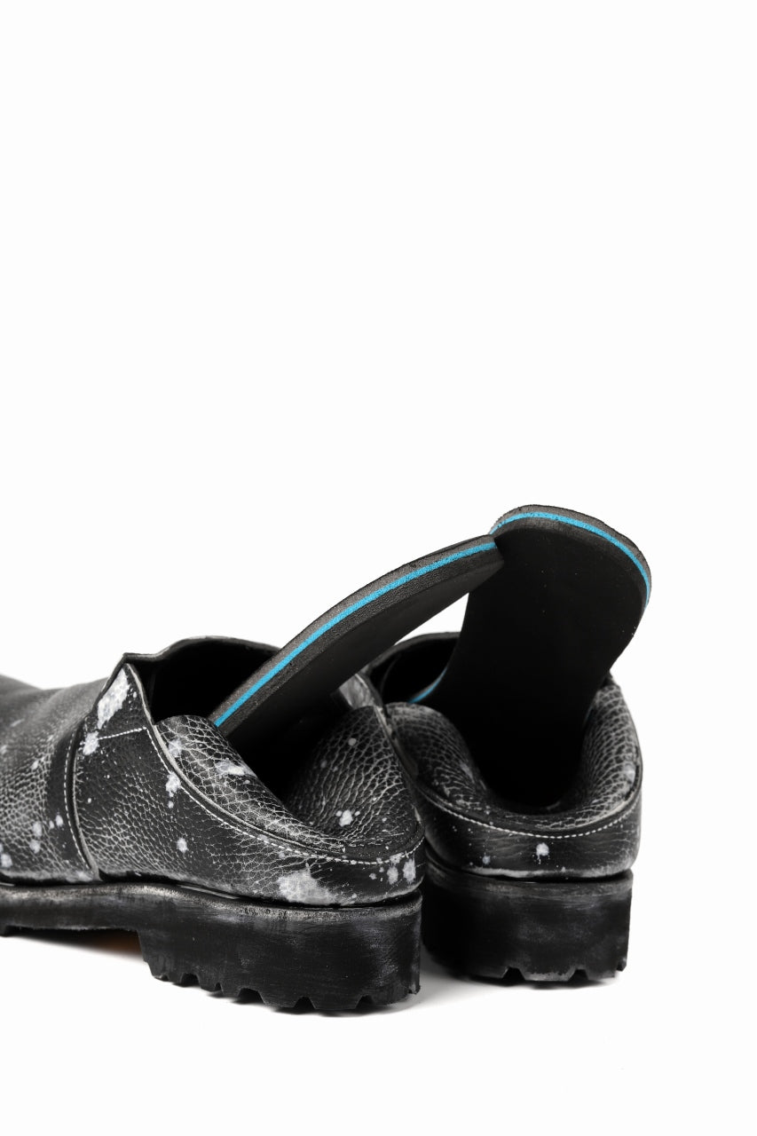 画像をギャラリービューアに読み込む, Portaille exclusive PL5 VB Slipon Shoes / Oiled Kip handpainted (BLACK)