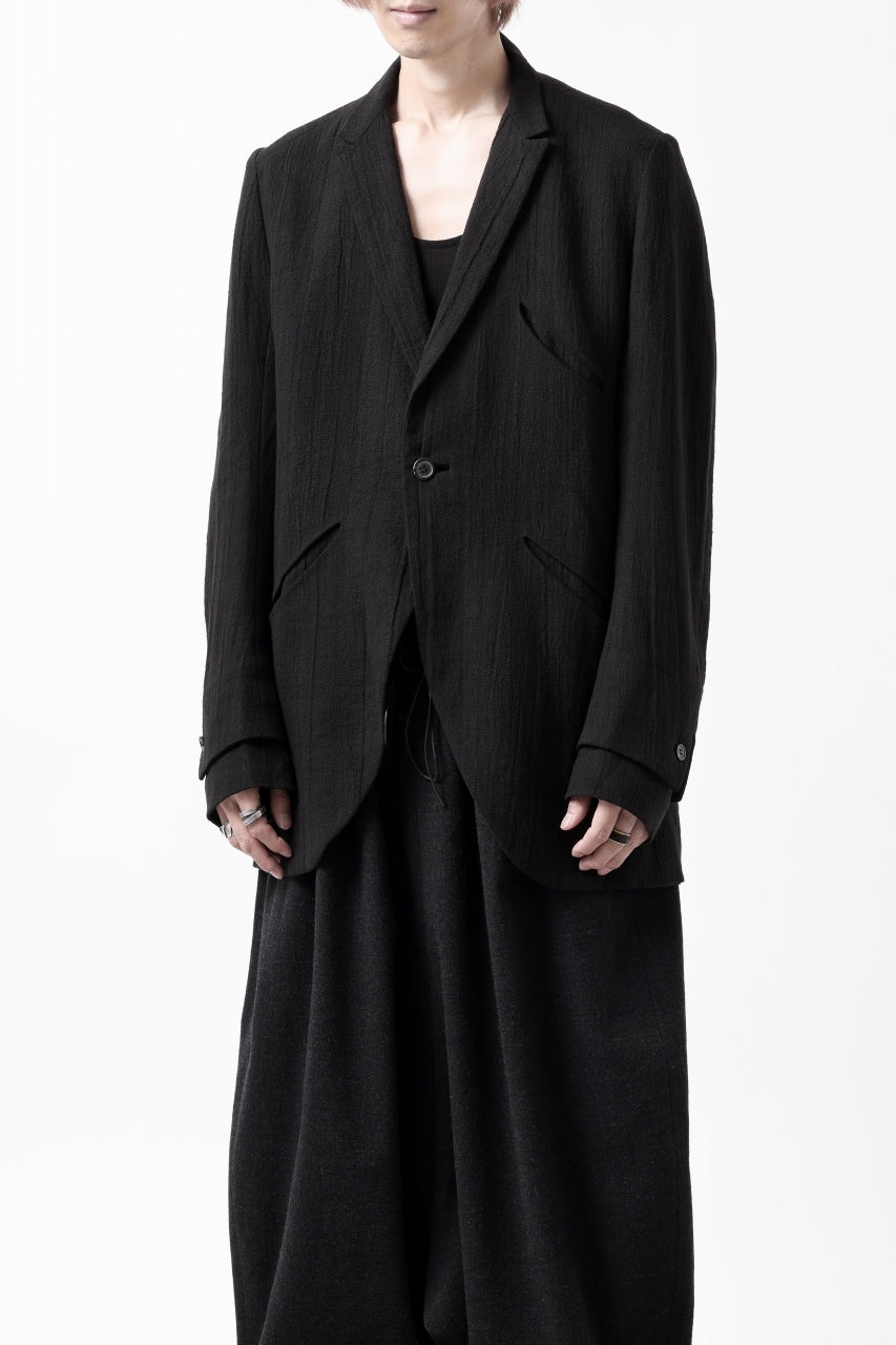 画像をギャラリービューアに読み込む, SOSNOVSKA MIXED CRUMPLED JACKET (BLACK)