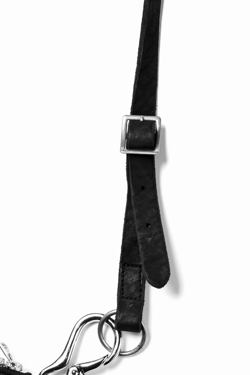 Load image into Gallery viewer, ISAMU KATAYAMA BACKLASH 2WAY BAM FLAP BAG / ITALY SHOULDER OBJECT DYED (BLACK)