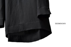 画像をギャラリービューアに読み込む, SOSNOVSKA SIDE SLIT SHIRT (BLACK)