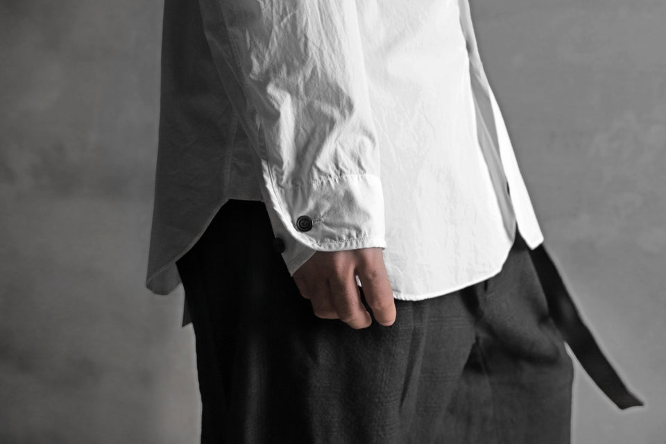 画像をギャラリービューアに読み込む, KLASICA SABRON BUTTON FRY SHIRT / TYPE-WRITER CLOTH (WHITE)