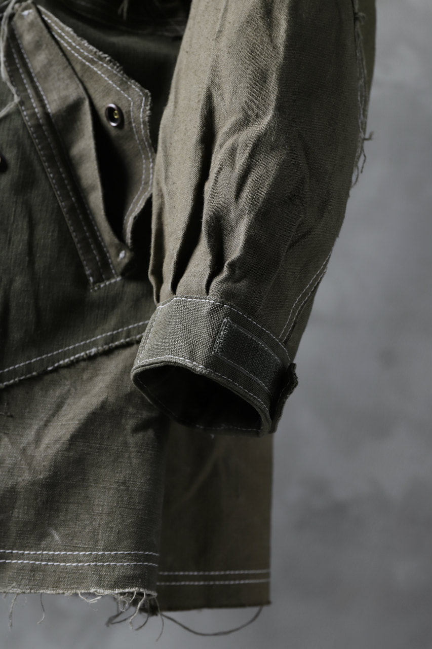 画像をギャラリービューアに読み込む, BACKLASH x LOOM exclusive RECONSTRUCTIVE HOODED JACKET / VINTAGE MILITARY CANVAS