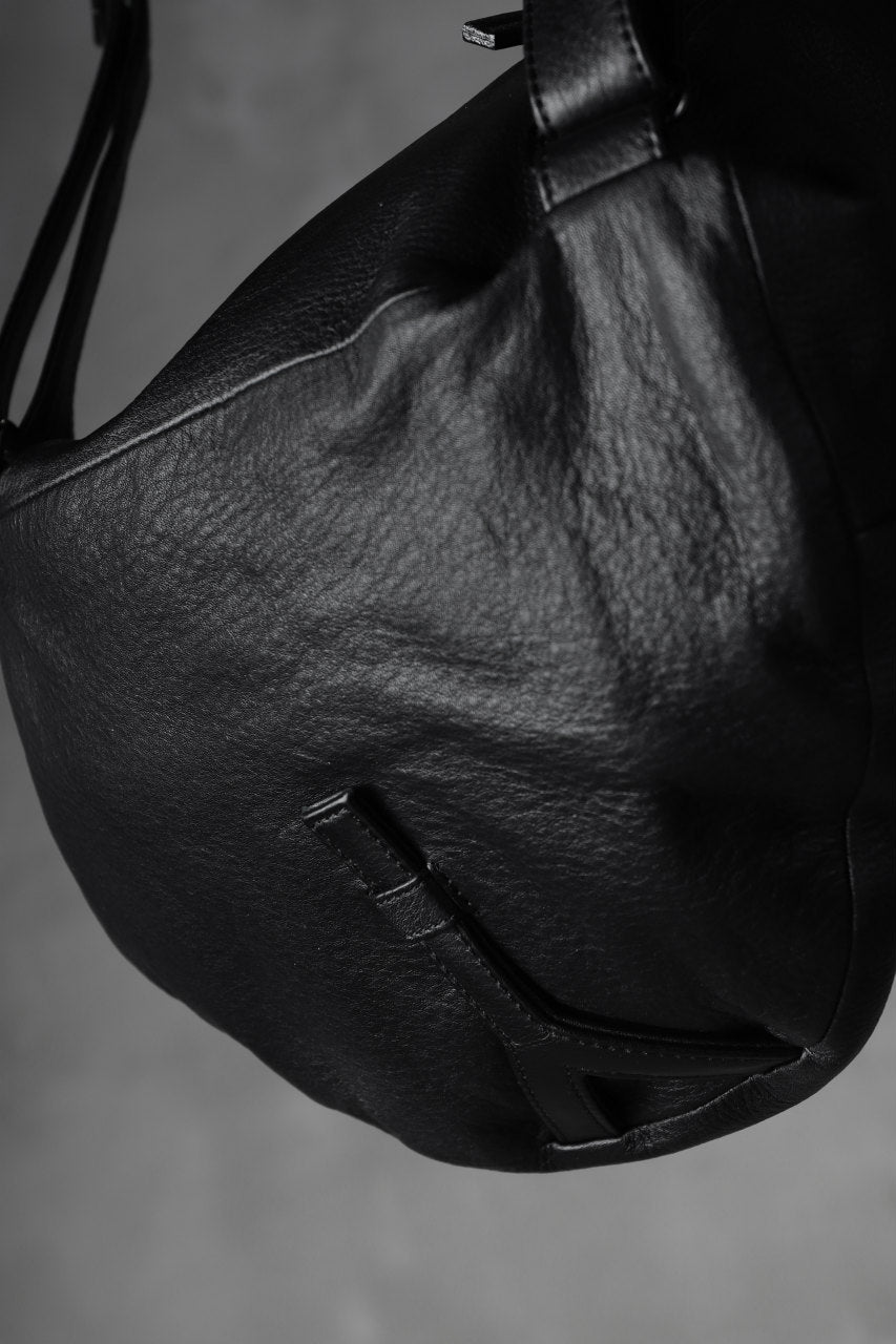 画像をギャラリービューアに読み込む, discord Yohji Yamamoto TUCKED LEATHER BACKPACK (BLACK)