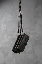 Load image into Gallery viewer, ISAMU KATAYAMA BACKLASH SMART PHONE CASE/PURSE / ITALY DOUBLE SHOULDER (DARK BROWN)