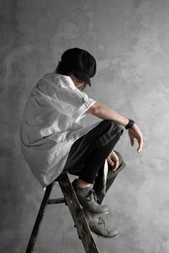 画像をギャラリービューアに読み込む, KLASICA LOOSE HALF SLEEVE SHIRT / BROAD CLOTH (GARMENT WASHED) (WHITE)