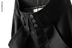 画像をギャラリービューアに読み込む, SOSNOVSKA exclusive CLOWN STYLE LINEN PANTS (BLACK)