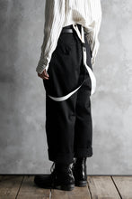画像をギャラリービューアに読み込む, KLASICA GRIOTTE 2 TUCKED WIDE TROUSERS / CHINO CLOTH (BLACK)