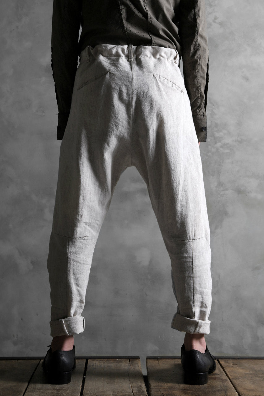 画像をギャラリービューアに読み込む, masnada PANTA BAGGY VAN 6POCKETS / CRUMPLED LINEN COTTON (CHALK)