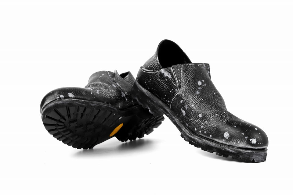 画像をギャラリービューアに読み込む, Portaille exclusive PL5 VB Slipon Shoes / Oiled Kip handpainted (BLACK)