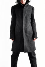 Load image into Gallery viewer, blackcrow standcollar tailorcoat (wool dark check)