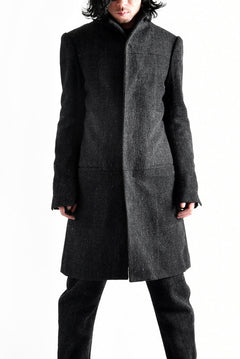 Load image into Gallery viewer, blackcrow standcollar tailorcoat (wool dark check)