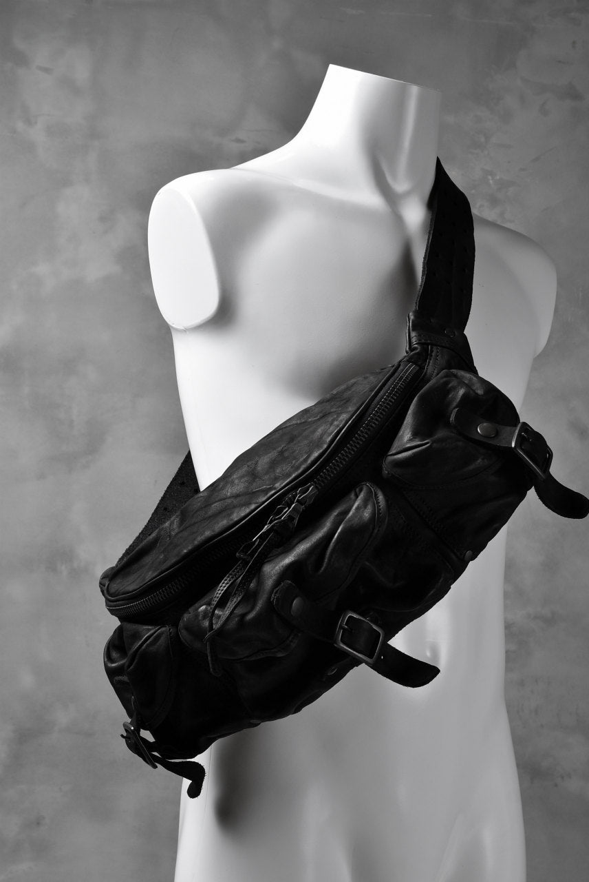 Load image into Gallery viewer, ISAMU KATAYAMA BACKLASH "DoubleShoulder" MIL-BAG (BLACK)