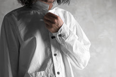 画像をギャラリービューアに読み込む, KLASICA SABRON BUTTON FRY SHIRT / TYPE-WRITER CLOTH (WHITE)