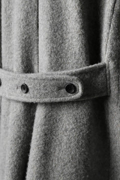 画像をギャラリービューアに読み込む, sus-sous foot guards great coat / W100 Harris melton raised washer (TOP GREY BEIGE)