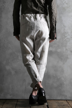 画像をギャラリービューアに読み込む, masnada PANTA BAGGY VAN 6POCKETS / CRUMPLED LINEN COTTON (CHALK)