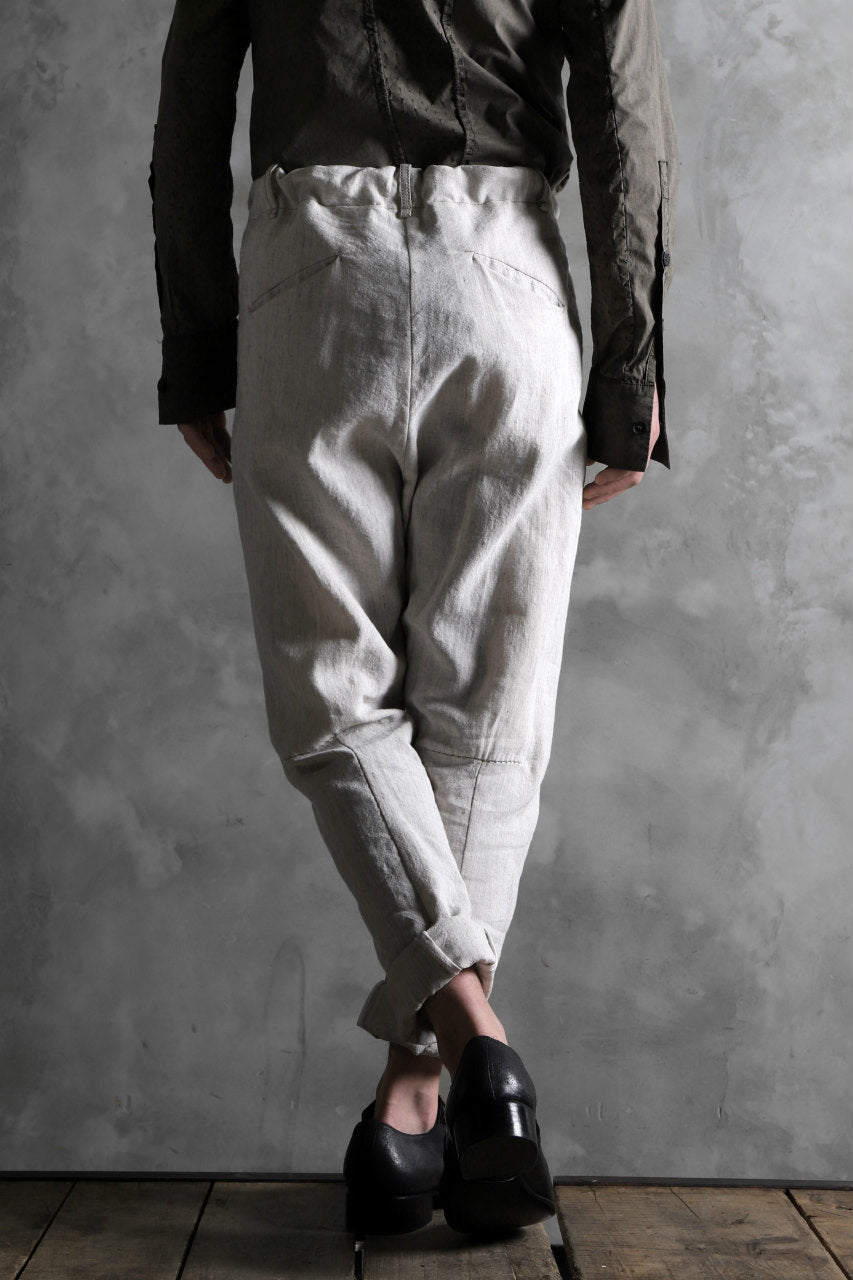 画像をギャラリービューアに読み込む, masnada PANTA BAGGY VAN 6POCKETS / CRUMPLED LINEN COTTON (CHALK)