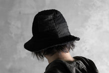 画像をギャラリービューアに読み込む, masnada SALVAGE BUCKET HAT /NEEDLED COTTON LINEN (BLACK)