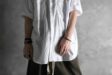 画像をギャラリービューアに読み込む, KLASICA LOOSE HALF SLEEVE SHIRT / BROAD CLOTH (GARMENT WASHED) (WHITE)