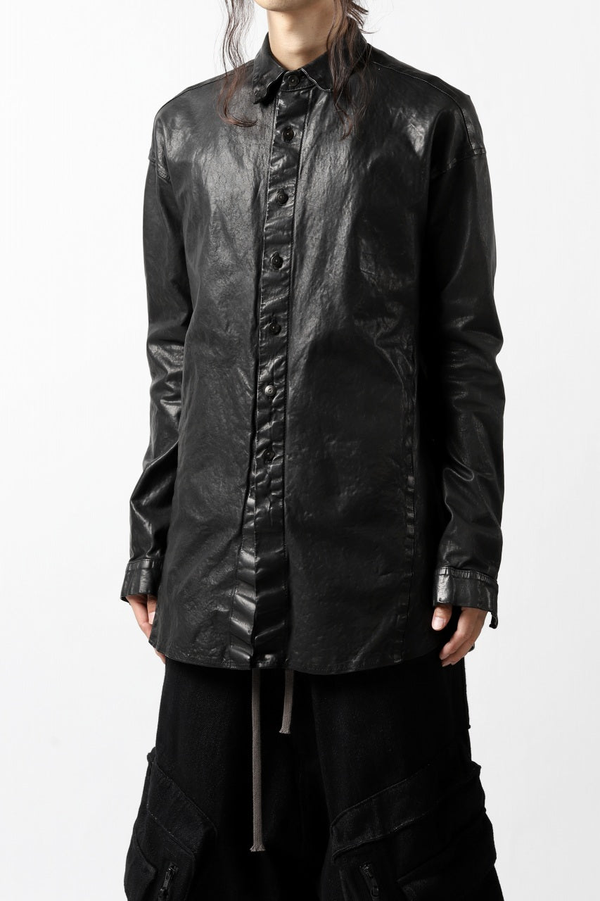 Load image into Gallery viewer, ISAMU KATAYAMA BACKLASH RELAXY LEATHER SHIRT-JACKET / ITALY SHOULDER 0.6mm