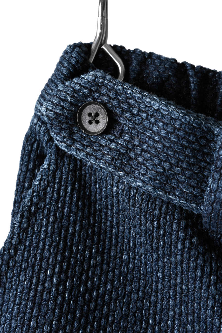 画像をギャラリービューアに読み込む, COLINA SASHIKO CURVED TROUSERS (INDIGO)