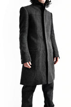 Load image into Gallery viewer, blackcrow standcollar tailorcoat (wool dark check)