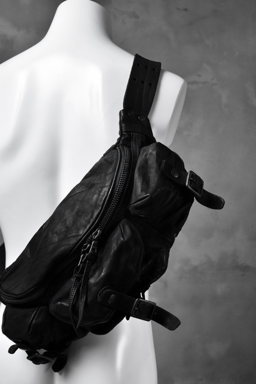 Load image into Gallery viewer, ISAMU KATAYAMA BACKLASH "DoubleShoulder" MIL-BAG (BLACK)