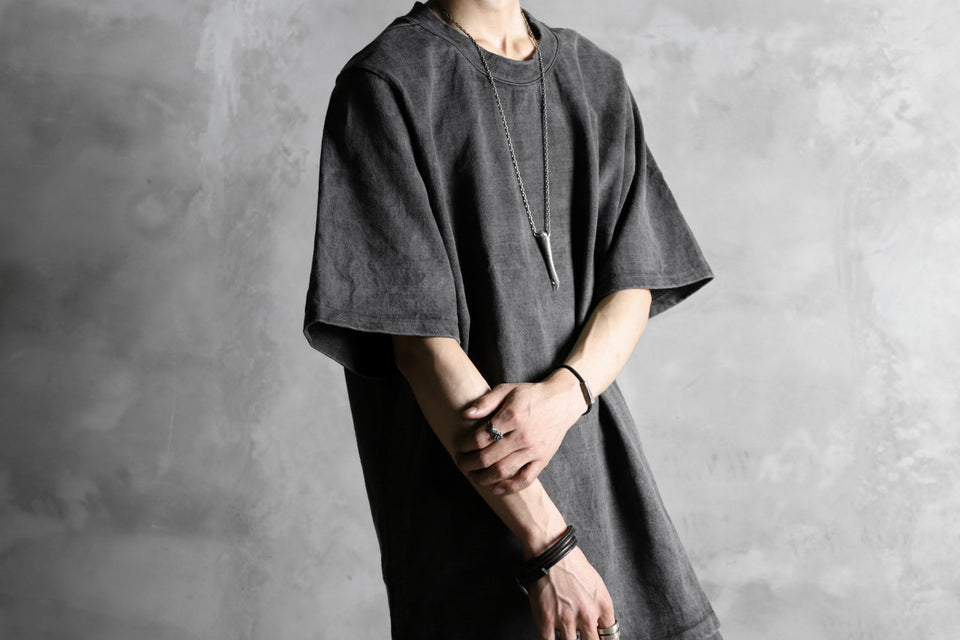 Load image into Gallery viewer, KLASICA RELAX SIZED SQUARE TEE / GARMENT PIGMENT DYED (PIGMENT GREY)