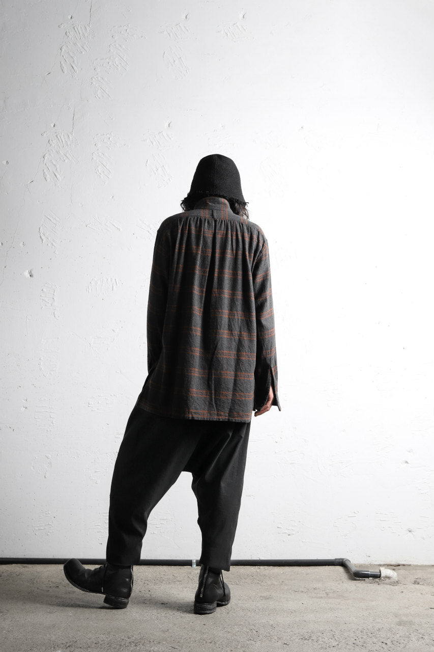 Load image into Gallery viewer, COLINA GARDENER CHECK SHIRT / SOFT FLANNEL (GREY x BROWN)