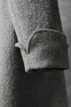 画像をギャラリービューアに読み込む, sus-sous foot guards great coat / W100 Harris melton raised washer (TOP GREY BEIGE)