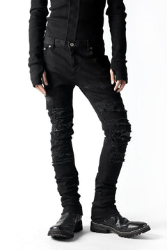 Load image into Gallery viewer, ISAMU KATAYAMA BACKLASH HIGH POWER STRETCH SKINNY PANTS (REPAIRED DEERSKIN)