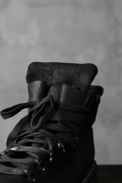 画像をギャラリービューアに読み込む, A DICIANNOVEVENTITRE A1923 Norwegian Laced Boots SH2 / Cavallo Oilo (NERO)