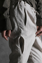 画像をギャラリービューアに読み込む, masnada PANTA BAGGY VAN 6POCKETS / CRUMPLED LINEN COTTON (CHALK)