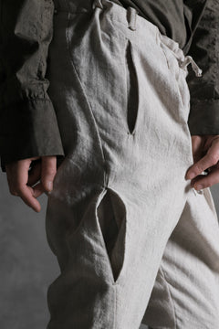 画像をギャラリービューアに読み込む, masnada PANTA BAGGY VAN 6POCKETS / CRUMPLED LINEN COTTON (CHALK)